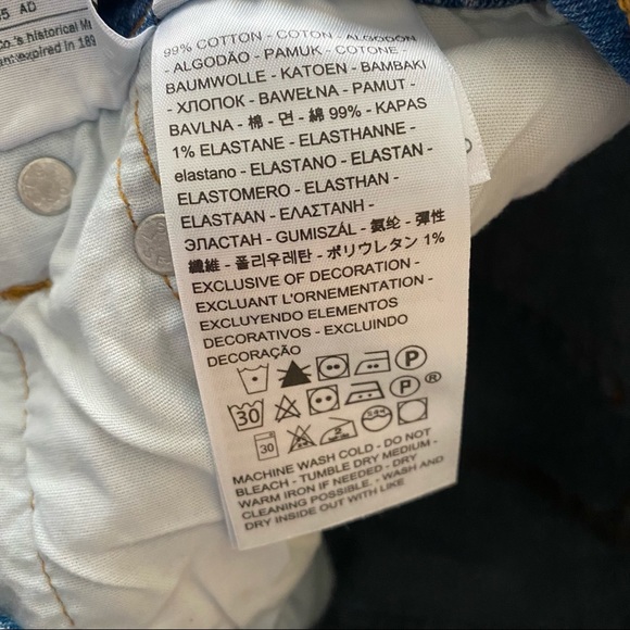 Levi's 501 Womens Distressed Button Fly Raw Hem Medium Wash Jeans Size 30 - Picture 10 of 10